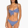 Honrane Women Bikini Set Pure Color Women